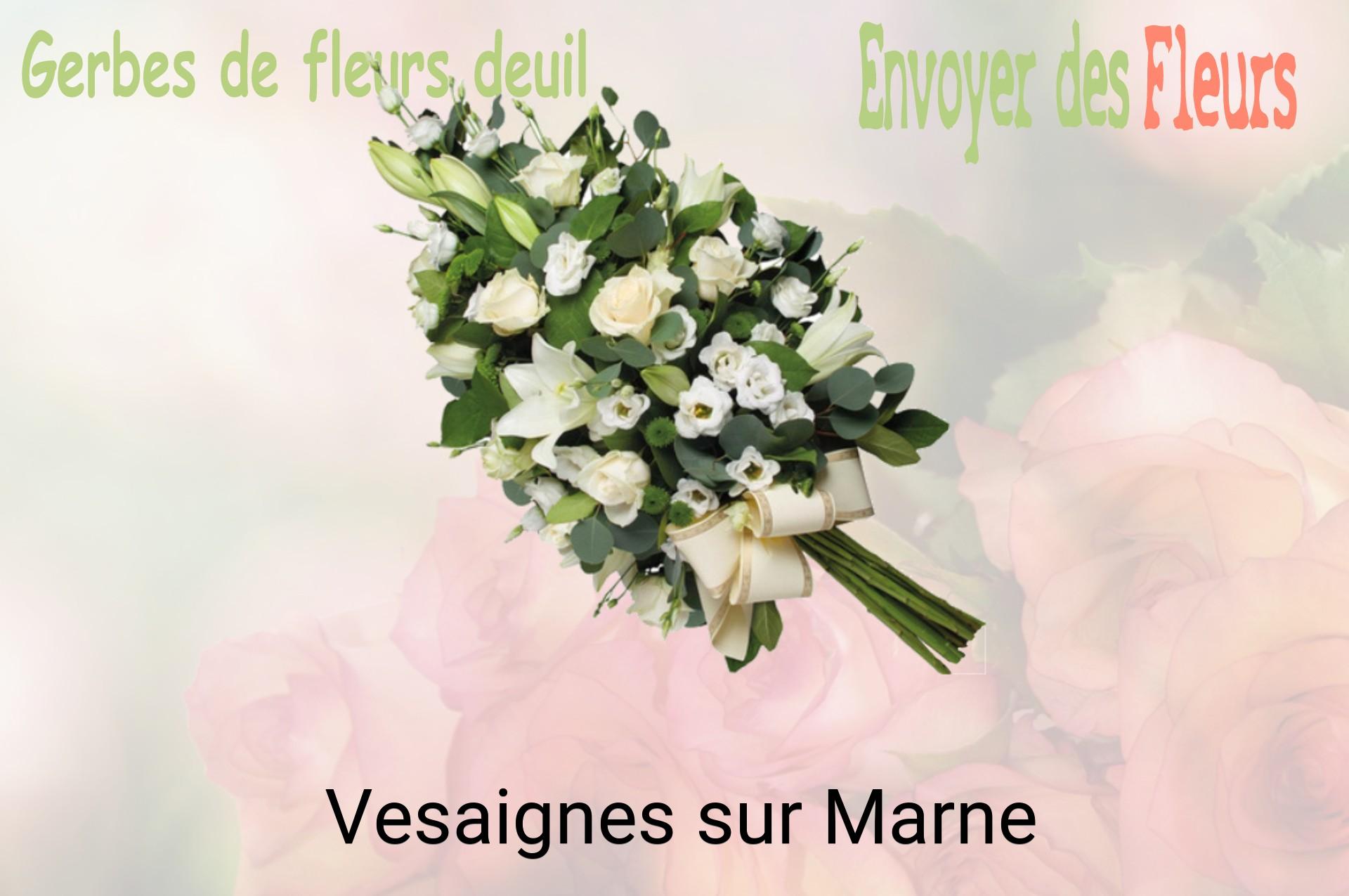 Gerbe de fleurs de deuil livrée à Vesaignes-sur-Marne